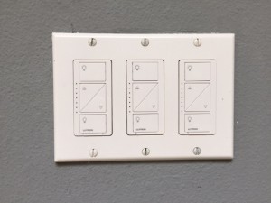 Lutron Caseta switches installed in our Dream Home Project