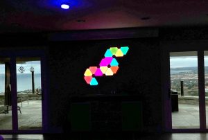 aurora 15 panels on wall
