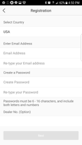 Here is a look at the details EZviZ would like when you register.