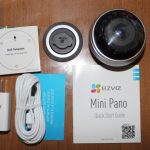 Picture of the ezviz360 box contents