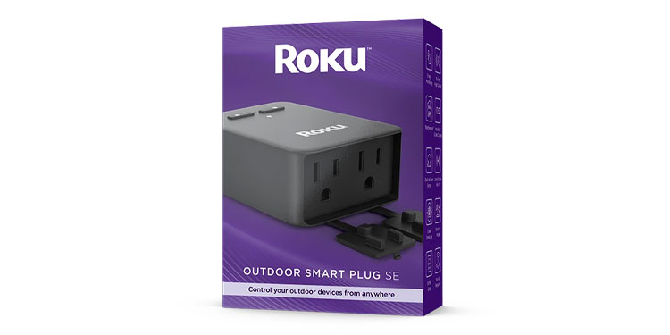 Roku Indoor Smart Plug SE - Control Your Home from Anywhere with Alexa - 1  Pack